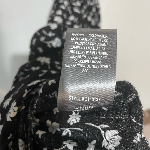 Suzy Shier Floral Black Dress Size 1X Plus - Picture 7 of 7